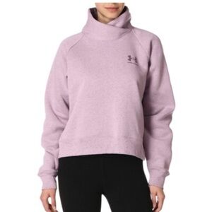 Under Armour women’s fleece rival UA wrap neck purple sweatshirt, Size S